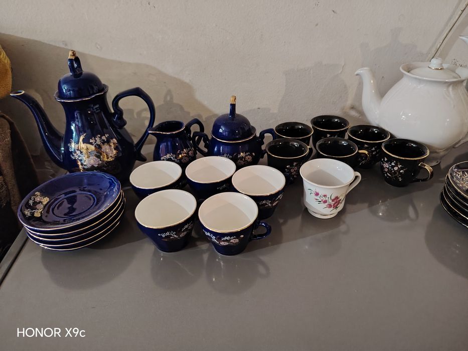 Чайный сервиз синий