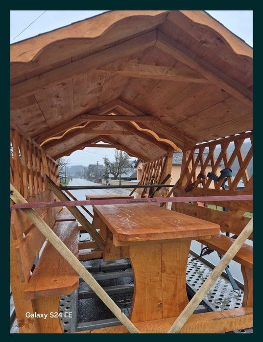 Filigorie lemn masiv rustic