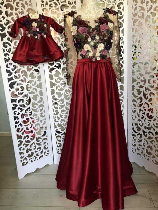 Rochie de ocazie/nașă facuta la comandă, poze reale