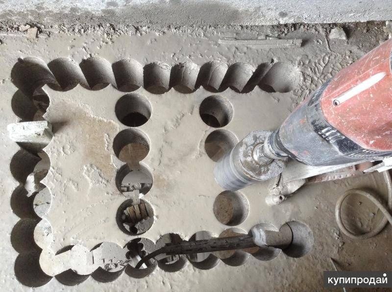 Услуги перфоратор алмазный бур