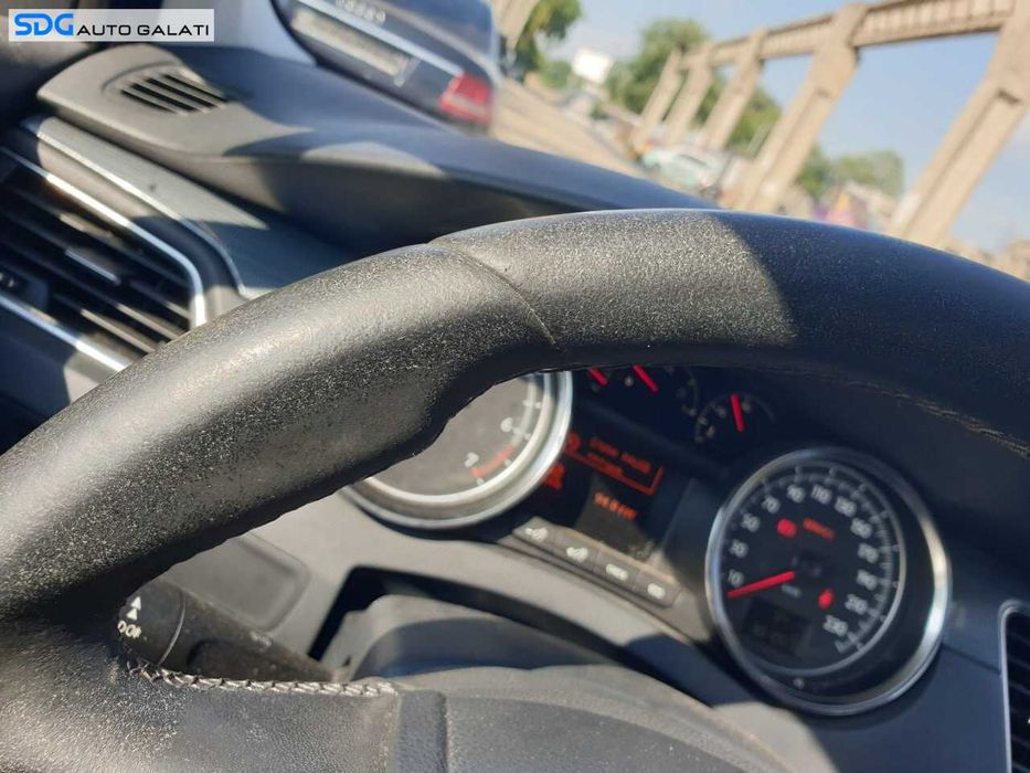 Volan Piele 3 Spite Comenzi FARA Airbag Peugeot 508 2010 - 2018 (Uzura Piele) [Q5842]