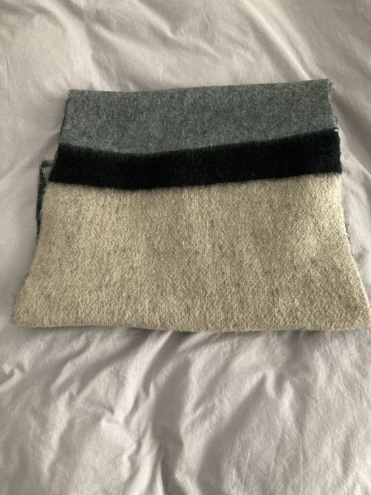 Eșarfa Zara groasa, 2 fețe, culori neutre