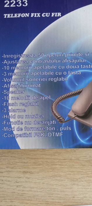 TELEFON  FIX - A stat în cutie - Folosit putin la început - F. PERFORMANT - e impecabil