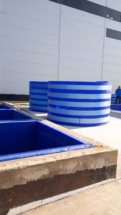 Футеровка (обшивка) полипропиленом промышленных бассейнов, резервуаров