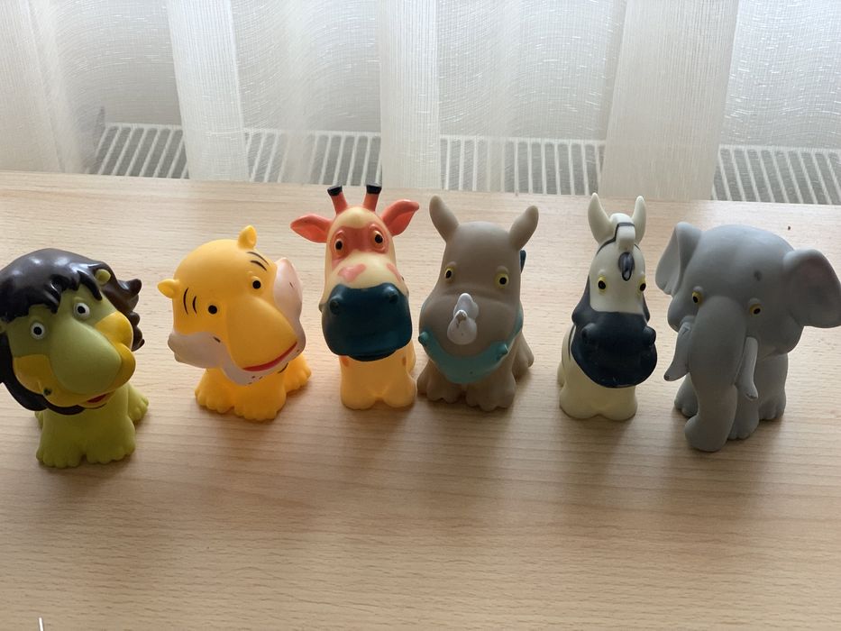 Set animăluțe sălbatice simpatice din cauciuc(moi)