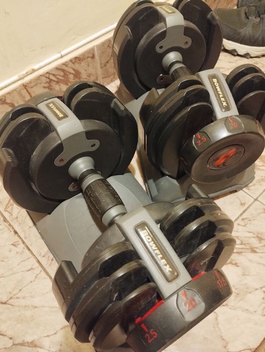 Bowflex 20lbs регулируеми дъмбели,2бр комплект оригинални