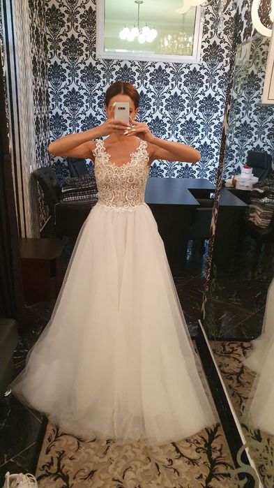 Продам свадебное платье А-силуэт