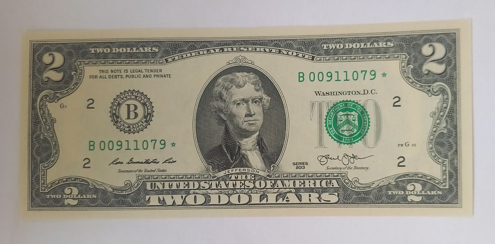 Bancnote de 2 dolari speciale