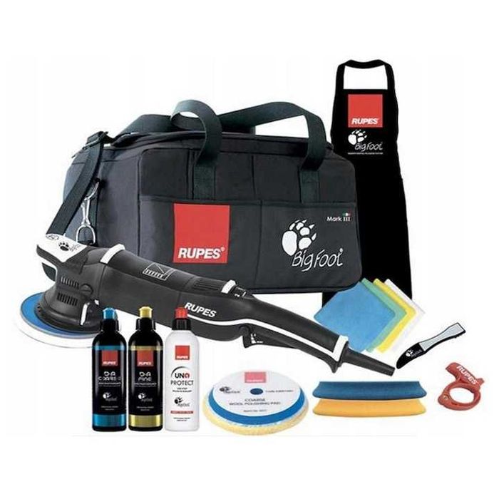 Комплект полираща машина Rupes BigFoot LHR 21MarkIII Random Orbital Polisher Polish Polishing Pads Luxury Kit