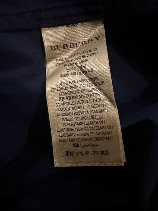 Camasa Burberry bleumarin XS (Slim)