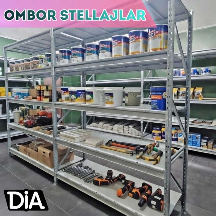 Arxiv stellaj, архивные стеллажи, metall tokcha ombor polka