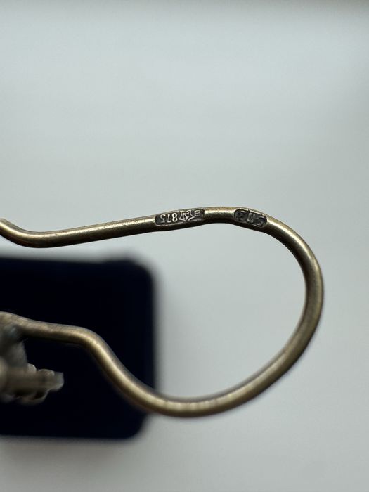 Серьги серебро, старинные