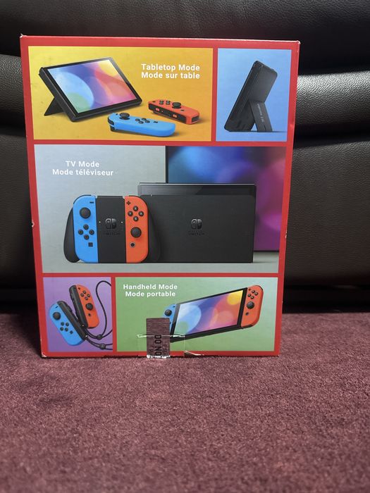 Nintendo switch oled cu geanta si jocul minecraft