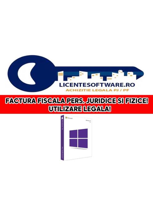 Licenta Windows 10 Pro / Home - RETAIL - Factura Institutii, PJ, PF!