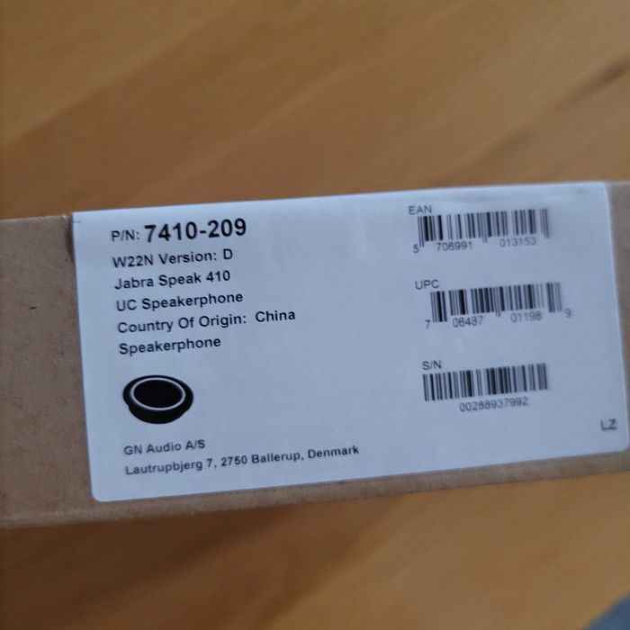 Kонферентна слушалка за PC Jabra Speak 410 MS - спийкърфон нов