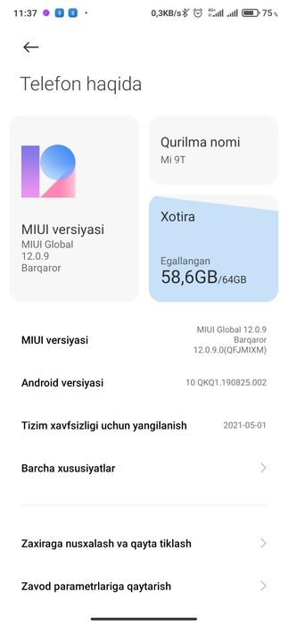 Xilomi 9t flagman