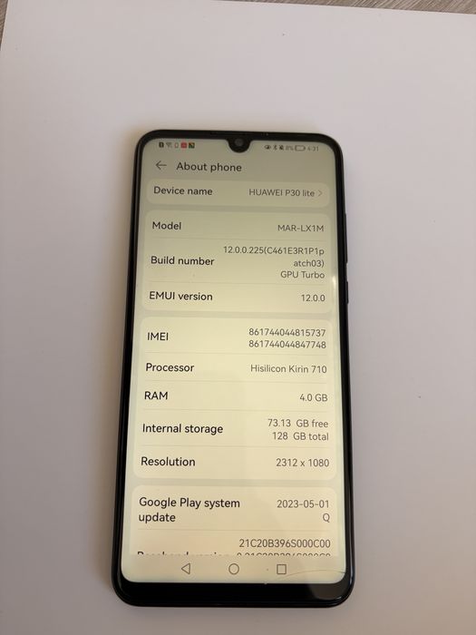 Huawei P30 lite в отличном состоянии