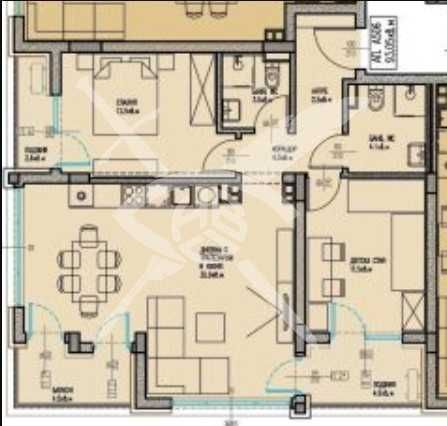 Тристаен апартамент в Мадика 819-24265