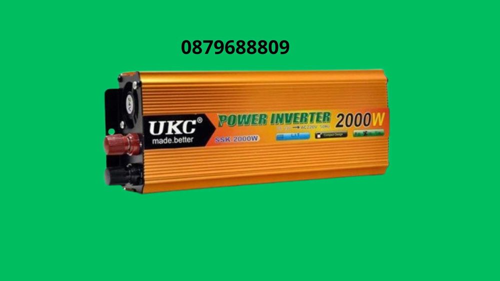 Чисто нов инвертор 12V/24V-220V,  300W, 500W, 1000W, 2000W, 4000W