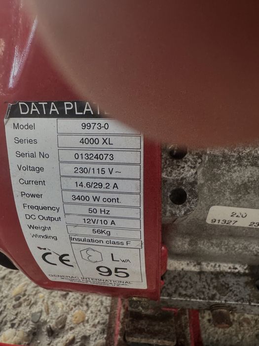 Camping generator generac 4000xl 4kw