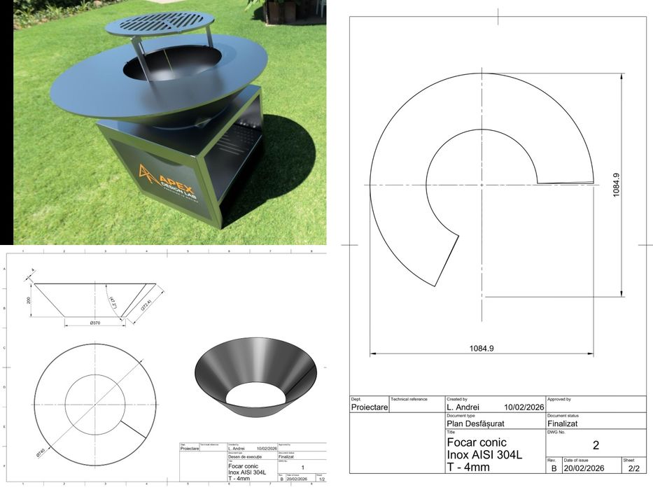 Proiectare Mecanică CAD | Desene Execuție CNC, Laser & Modelare 3D