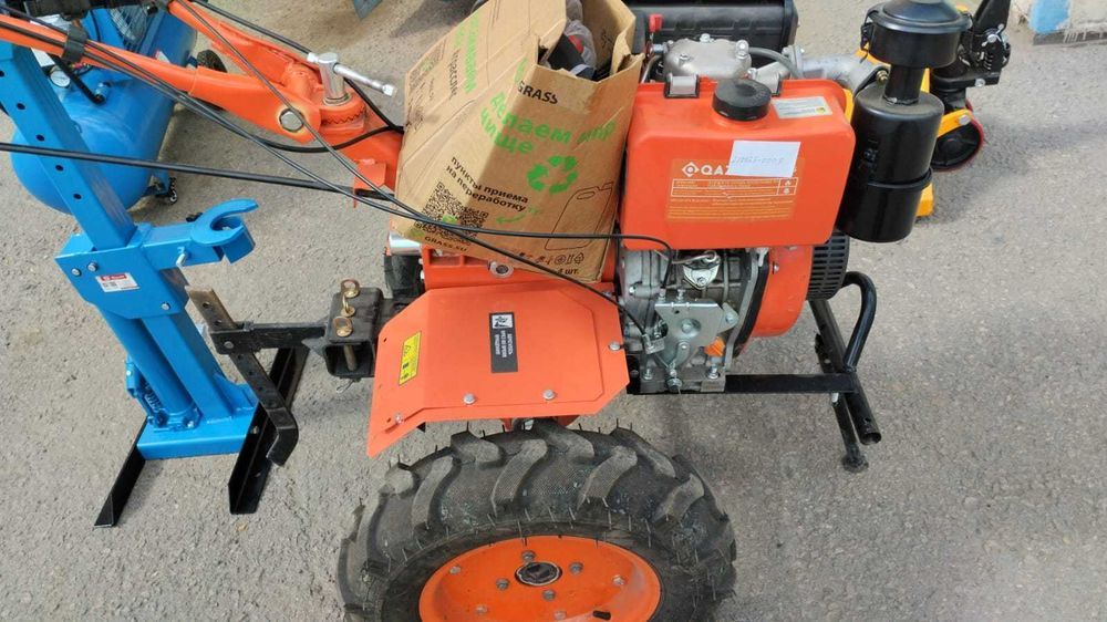 УЦЕНКА Дизельный мотоблок мотокультиватор Qazar MSD135 HJM, 9 л.с.