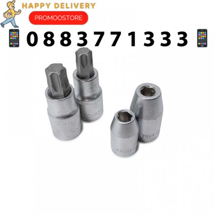 НЕМСКО Гедоре 216 ЧАСТИ,1/4, 3/8 и 1/2 ROCKFORCE + ЛЕД ФЕНЕР