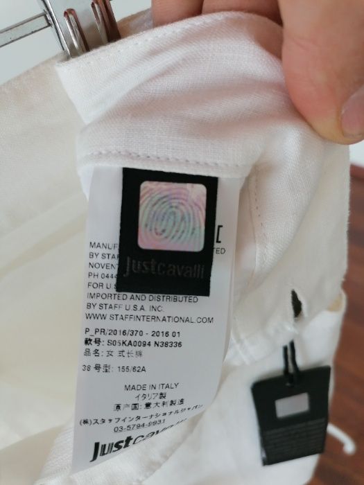 JUST CAVALLI Мъжки ленен панталон