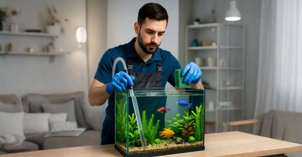 Professionall akvarium tozalash xizmati - Чистка аквариумов