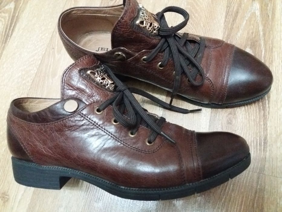 Обувь женская. Кожа. Нарядные. На осень туфли.