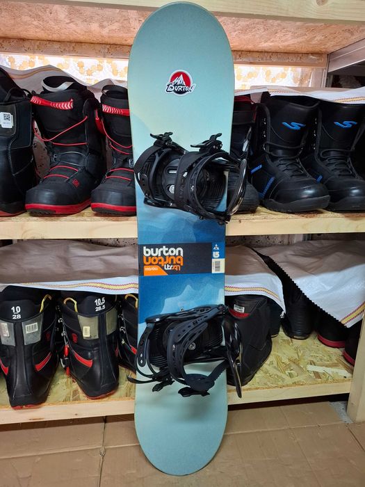 Placa snowboard Burton 110 cm copii cu legaturi noi buy-back