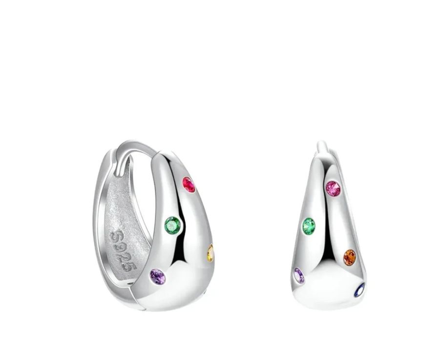 Сребърни Обеци Циркон