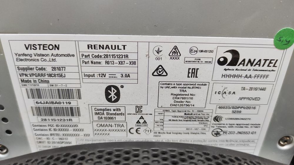 Unitate R&GO cu rama Renault clio 4