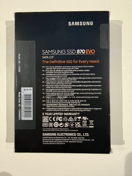 Samsung 870 EVO 500GB SSD SATA3