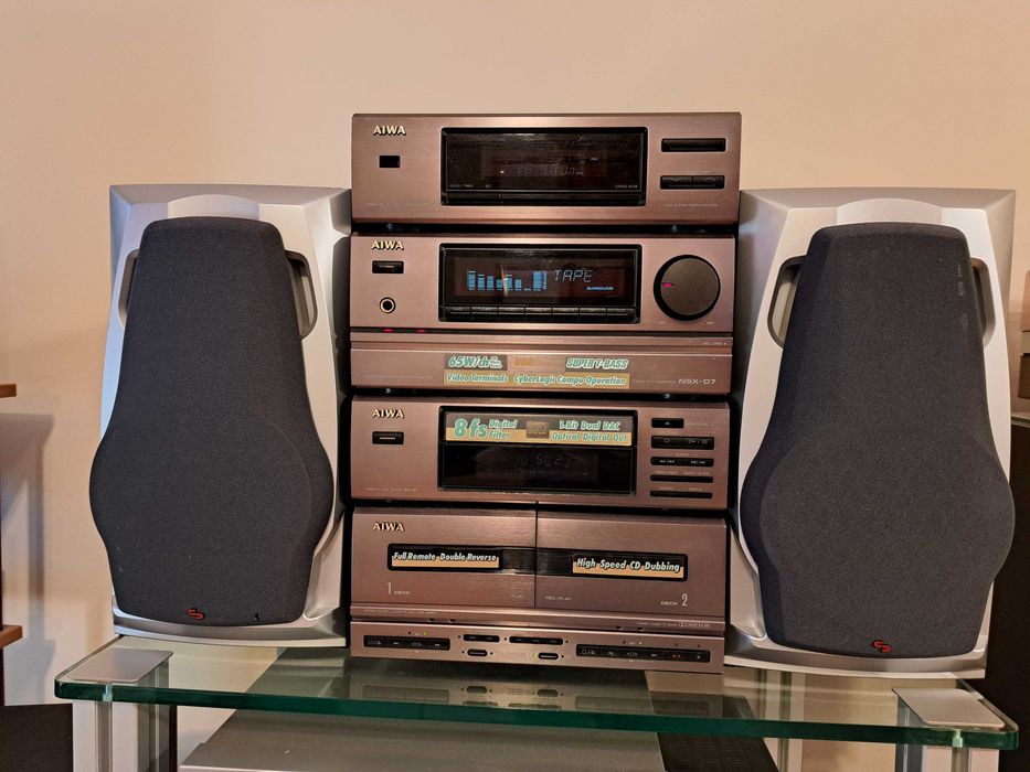 Sistem audio HiFi Aiwa NSX-D7 , 1992  + boxe cadou