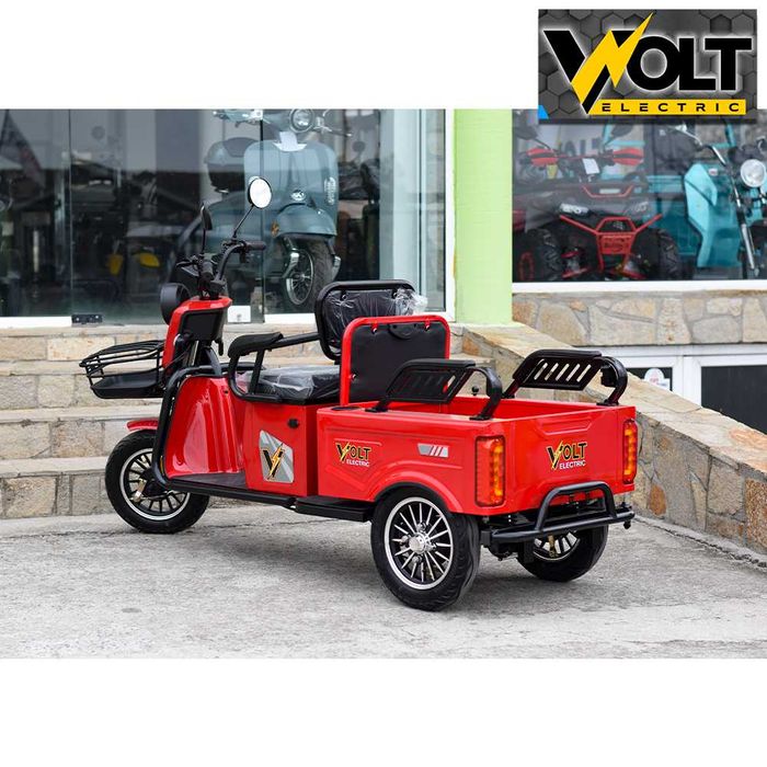 Електрическа двуместна триколка карго VOLT Electric CARGO LUX 1500W
