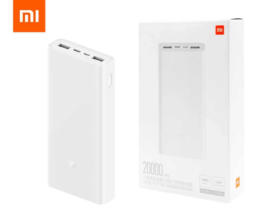 Xiaomi Power Bank 3 – внешний аккумулятор 20 000 mAh. Есь доставка