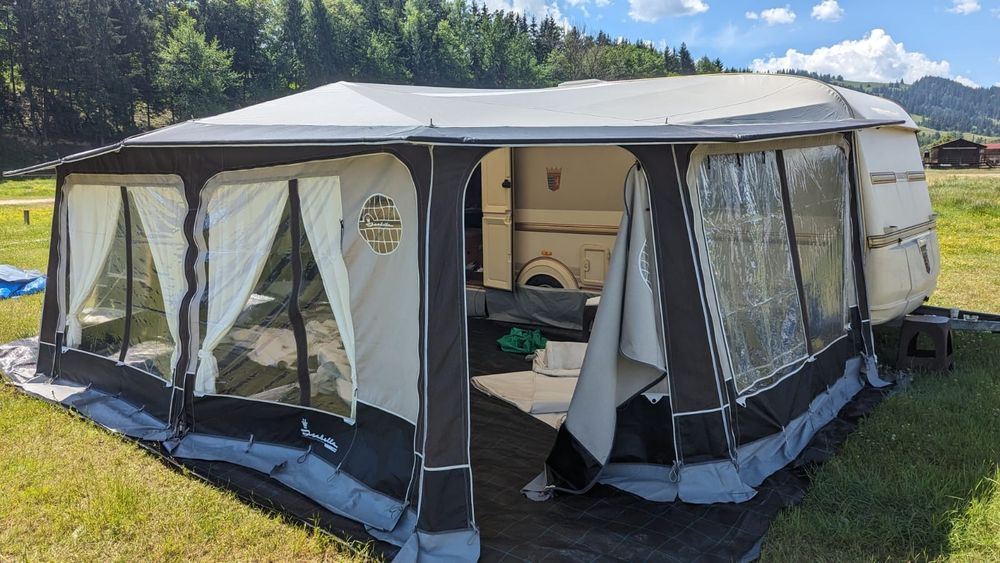 Vand TABBERT Comtesse 560 impecabilă cu cort Isabella extra large