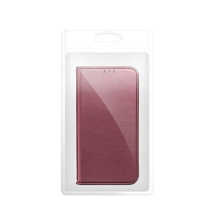 Тефтер smart magneto за iphone 16 pro max burgundy