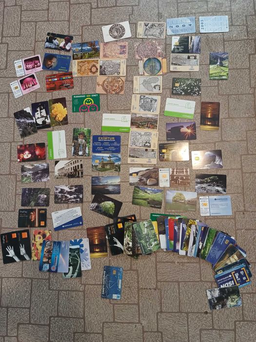 Colecție/set 100 cartele telefonice vechi anii 2000/Peste20 aniVintage