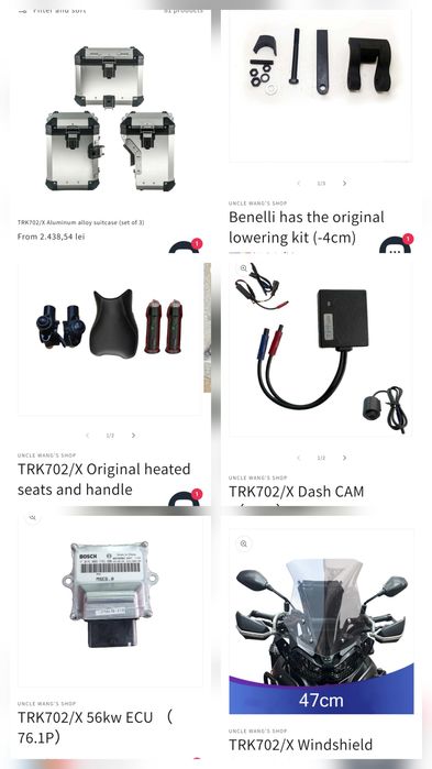 Benelli TRK 702 X (2024) | 76 CP, Full | Lowering kit 78 cm