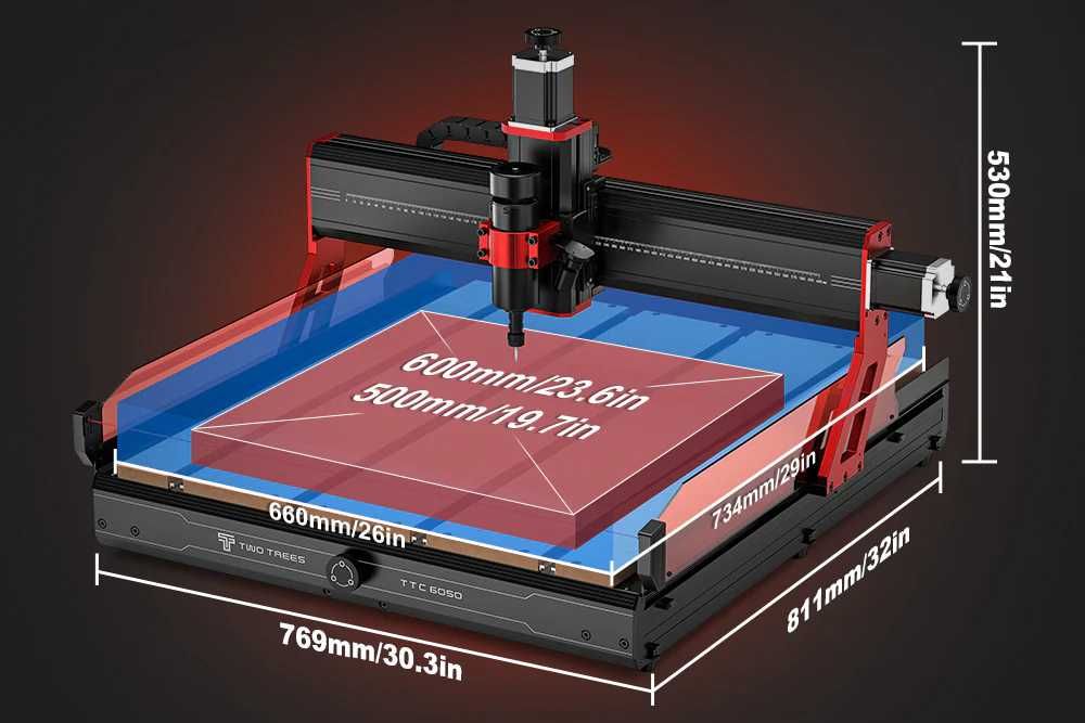 Фрезерный ЧПУ ровер станок | CNC rover stanok TTC 6050