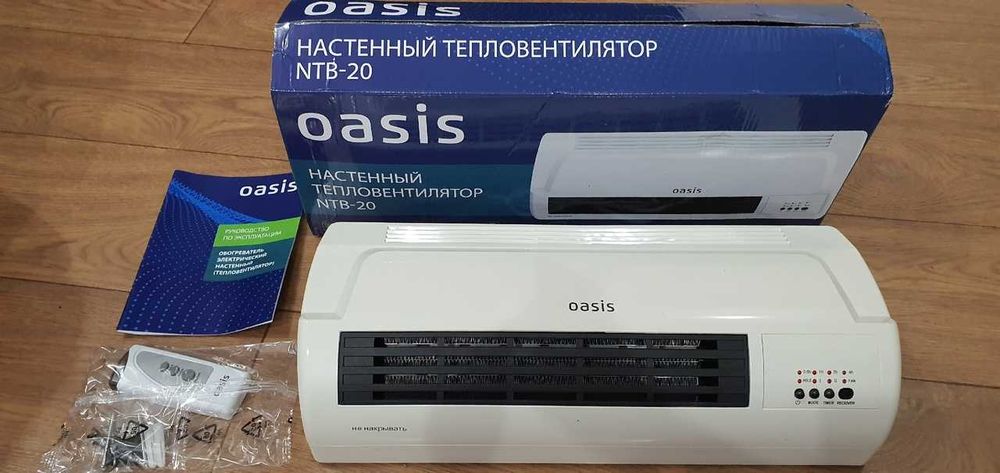 Тепловентилятор настенный с пультом NTB-20 Oasis