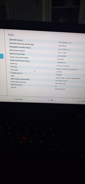 Lenovo thinkpad L14 schimb cu sistem supraveghere