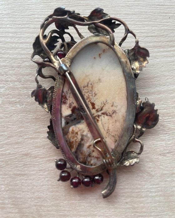 Серебро брошь