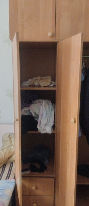 Кровать и шкаф вместе и отдельно продается