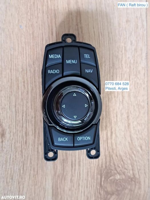 Joystick Selector Controller iDrive mic pachet ceramic original BMW F07+LCI F10+LCI F11+LCI F01 LCI F02 LCI F03 LCI F15 M F85 F16 M F86