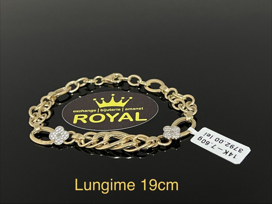 Bijuteria Royal CB : Bratara dama aur nou 14k 7,60gr