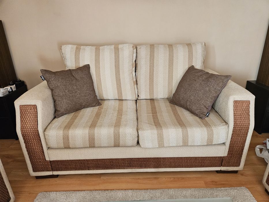 Луксозна холна гарнитура Doğtaş – комплект 3+2+1 ратан