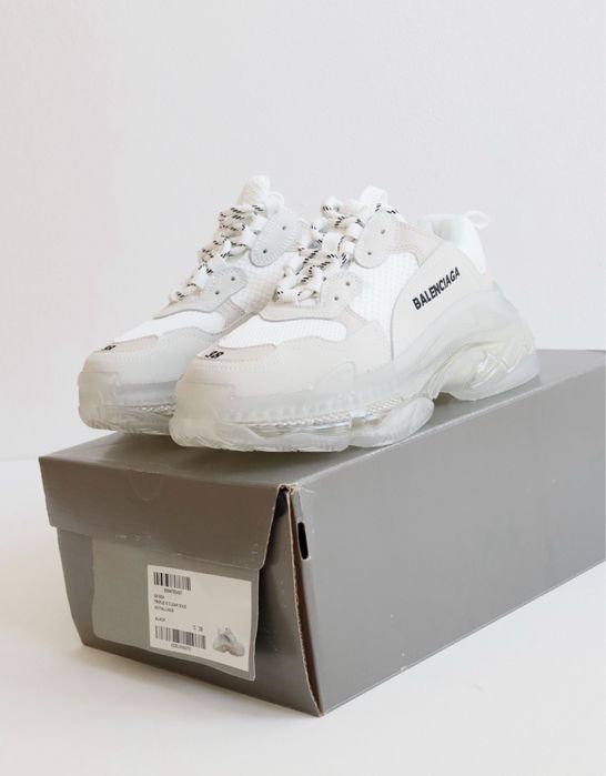 Balenciaga Triple S Clear Sole White 43 Premium NOI